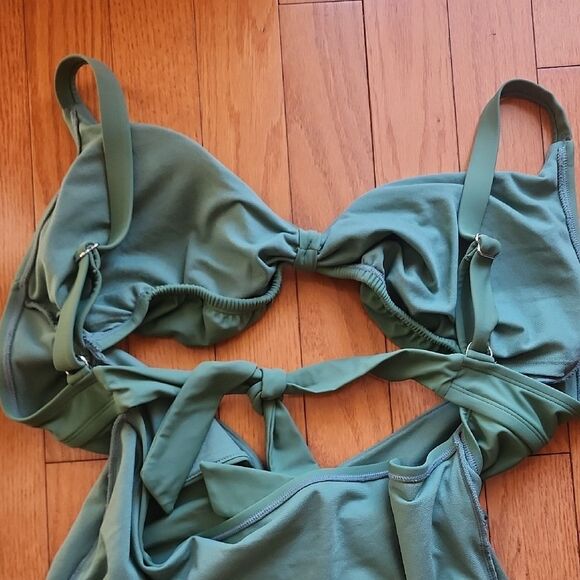 Adore Me Sage Green Swimwear- Women's 2X - Picture 4 of 5